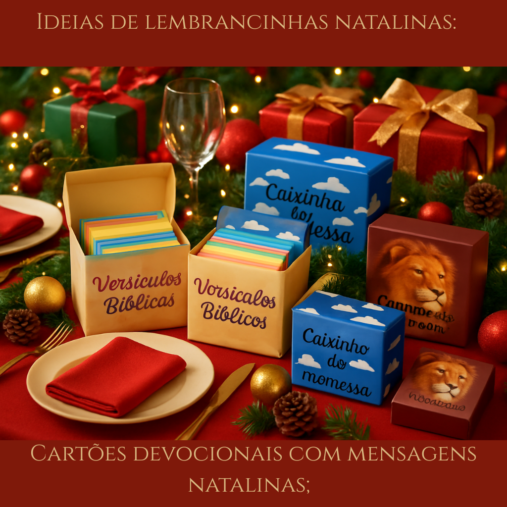 Mini Caixinha da Promessa com versículos; (1)