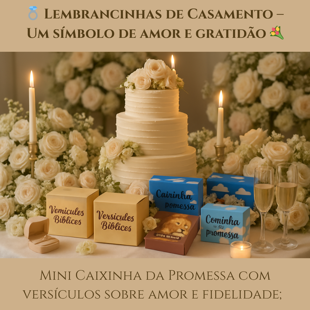 Mini Caixinha da Promessa com versículos; (2)