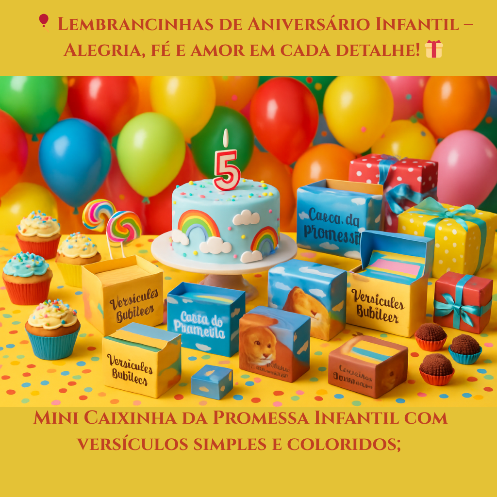 Mini Caixinha da Promessa com versículos; (3)